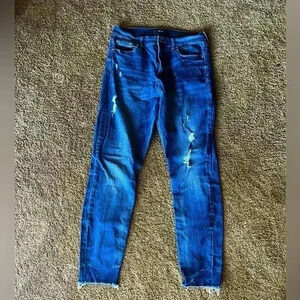 AERO cheeky jegging jeans slightly distressed size 12 excellent condition stretc